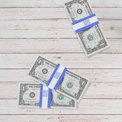 Blue $100 Currency Straps – 100 Self-Adhesive Money Wrappers for Quick Sorting