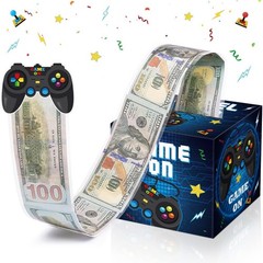 Birthday Money Box for Cash Pull Video Game Theme Surprise Gift Dispenser