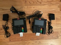 2-Ingenico iSC250 Touch NetPayment Credit Card Terminal Readers-No Pens-Works!