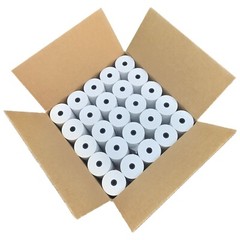 Dry Cleaners Thermal Rolls White w/Back Print 3-1/8” x 160′ 80gsm 50 Rolls