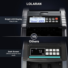 AL1000 Money Counter Machine with Value Counting，Support Dollar and Euro，Uv, MG,