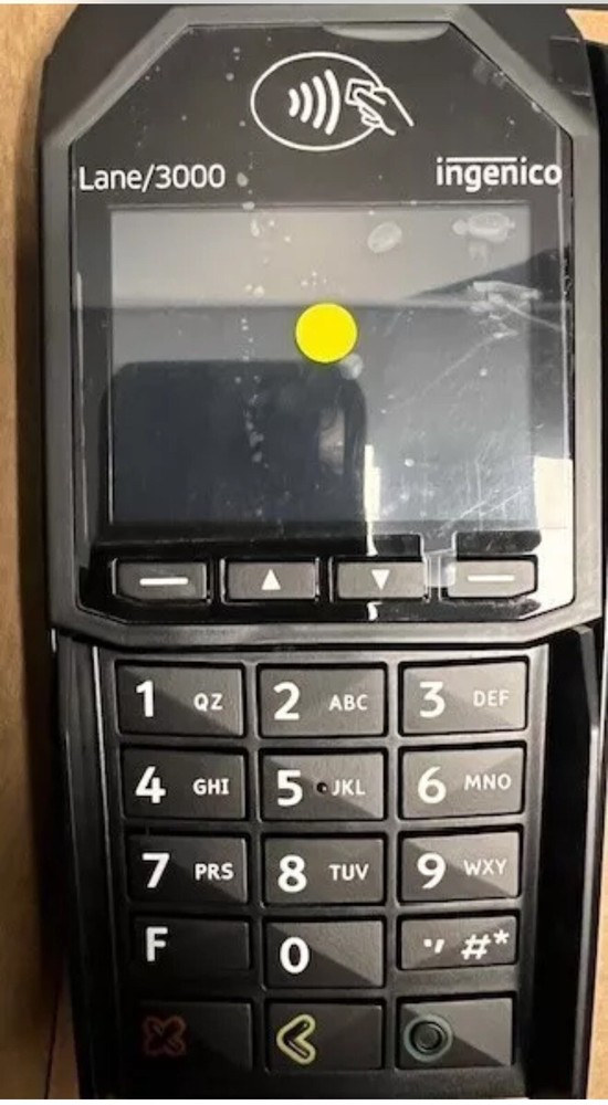 Ingenico Lane 3000 CL/Eth USB Pin-Pad Credit Card Machine NO CHARGER