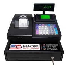 Nadex Coins NXTE1994 Cr260 Electronic Cash Register w/ Steel Drawer