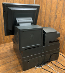 NCR Real POS 7616 w/ Monitor Keyboard Printer Scanner Card Reader Cash Drawer #2