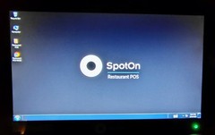 SPOTON APEXA GW 15″ POINT OF SALE RESTAURANT POS SYSTEM W/MSR & POWER SUPPLY