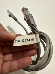 Ethernet Cat 5 Cable CBL-C5T4-07 CAT5E 24AWGX4P 7 feet