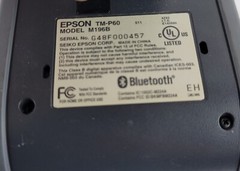 3 – Epson TM-P60 (2-M196B & 1-M196A) 2 Bluetooth Wireless Batteries- Please Read