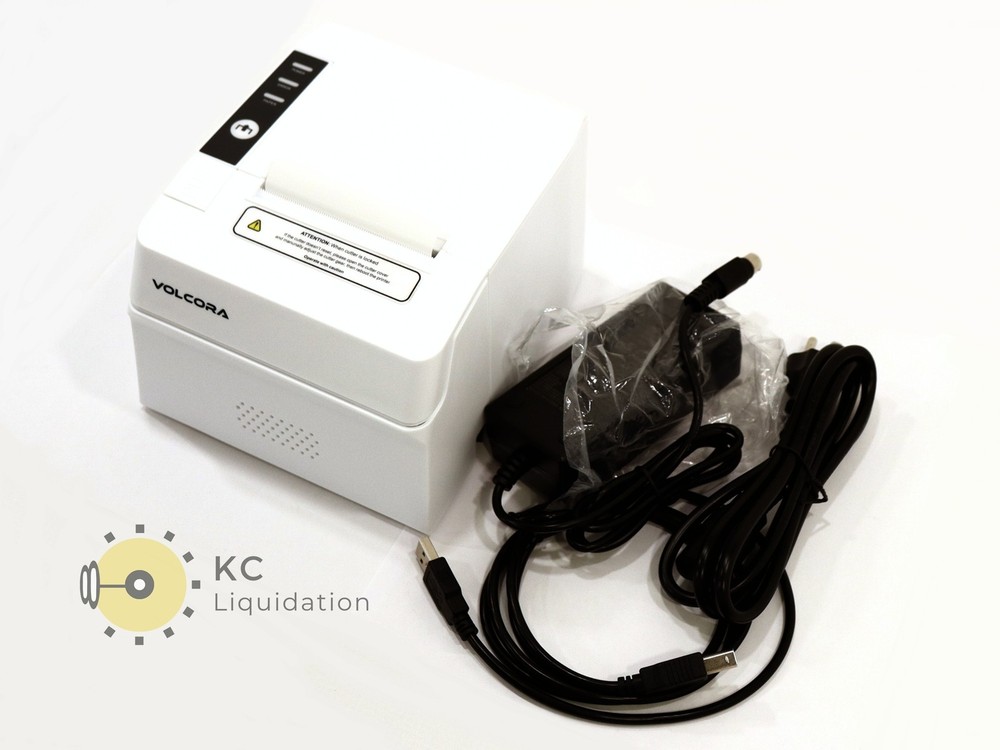 Volcora 500206 Thermal POS Receipt Printer (White)