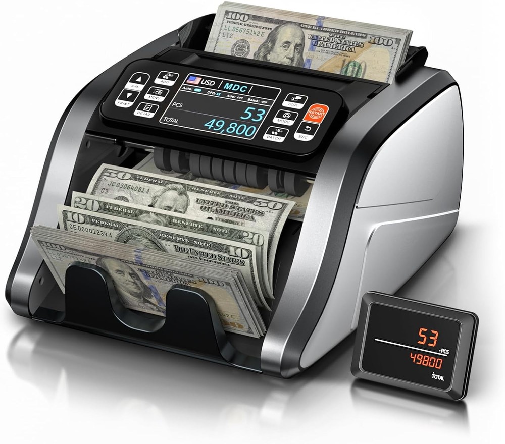 Aneken N60 Money Counter Mixed Denoms 3.5″ HD Dual TFT Printer