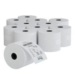 Upgrade UPG3001B Adding Machine Rolls, 2-1/4” x 150 ft, Lint-Free, 12-Pack, USA