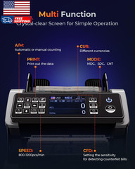 IMC01 Bank Grade Money Counter Machine Mixed Denomination 2CIS/UV/IR/MG/MT Cou