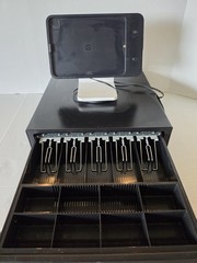 Toast Flex POS Terminal Station Bundle with Keyed Cash Drawer Black