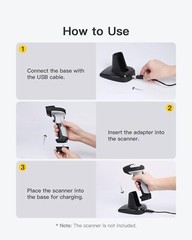 Inateck Barcode Scanner Charging Base, Easy to Use, Suitable for BCST-60,…