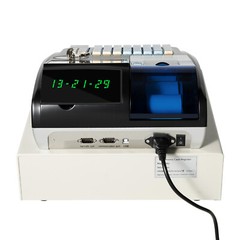 48 Keys Electronic Cash Register Commercial Cash Register with Drawer LED Screen