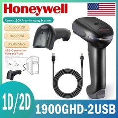 Honeywell 1900GHD-2USB Xenon Area Imager 1D 2D Barcode Reader IP41 Rated USB Kit