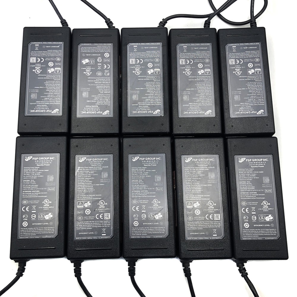 Lot of 25 Genuine 90W FSP 6-Pin AC Adapter NCR Power Supply 19V 4.74A w/P.Cord