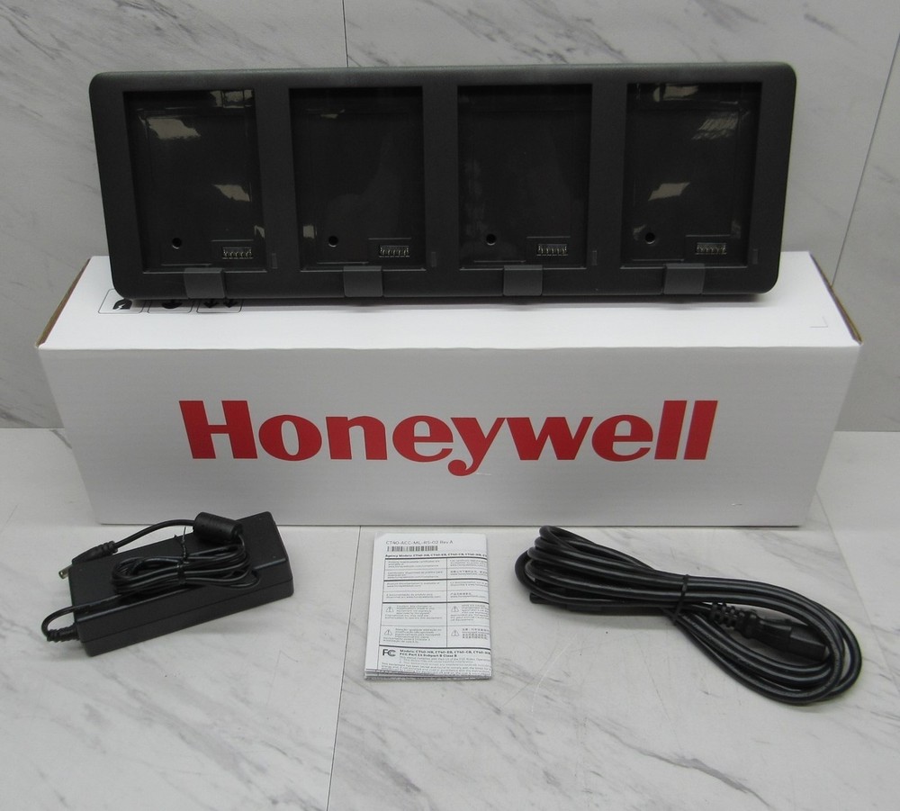 NEW Honeywell Quad Battery Charger Cradle CT40-QBC Dolphin CT40 CT45 CT50