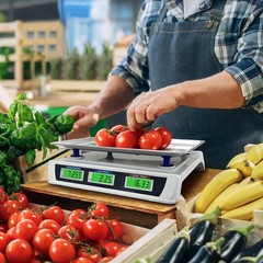 BYDIZ Digital Commercial Price Computing Scale 88lb/40kg, Dual LCD Displays