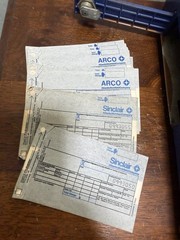 vintage manual credit card machine,”knuckle-buster,”