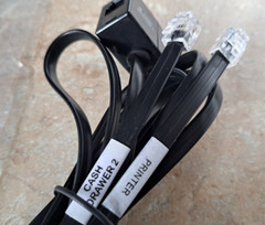 Star 37969680 RJ12 Secure Dual Cash Drawer Y Kick Cable For EPSON, Star Printers