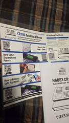 Nadex CR180 Electronic Cash Register, Steel Cash Drawer,