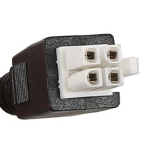 Zebra DC Power Cable; 12V, Straight, 6ft (New)