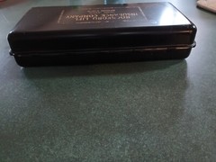 Vintage Metal Bank Lock Safe Deposit Box Rockford Life Insurance Company No Key