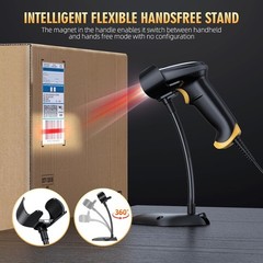 TEEMI T22N-AU 2D USB Barcode Scanner QR Data Matrix PDF417 No Stand