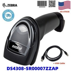 US Symbol DS4308-SR00007ZZAP Digital Handheld Barcode Scanner w/ USB Cable 1D/2D