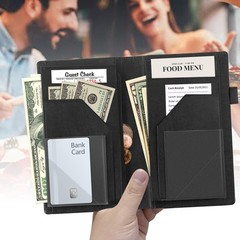 Server Books for Waitress Booklet Waitstaff Organizer Zipper Pocket,Fit Waitr…