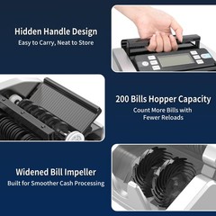 Money Counter Machine with Value Count UV/MG/IR/MT/DD Counterfeit Bill Detection