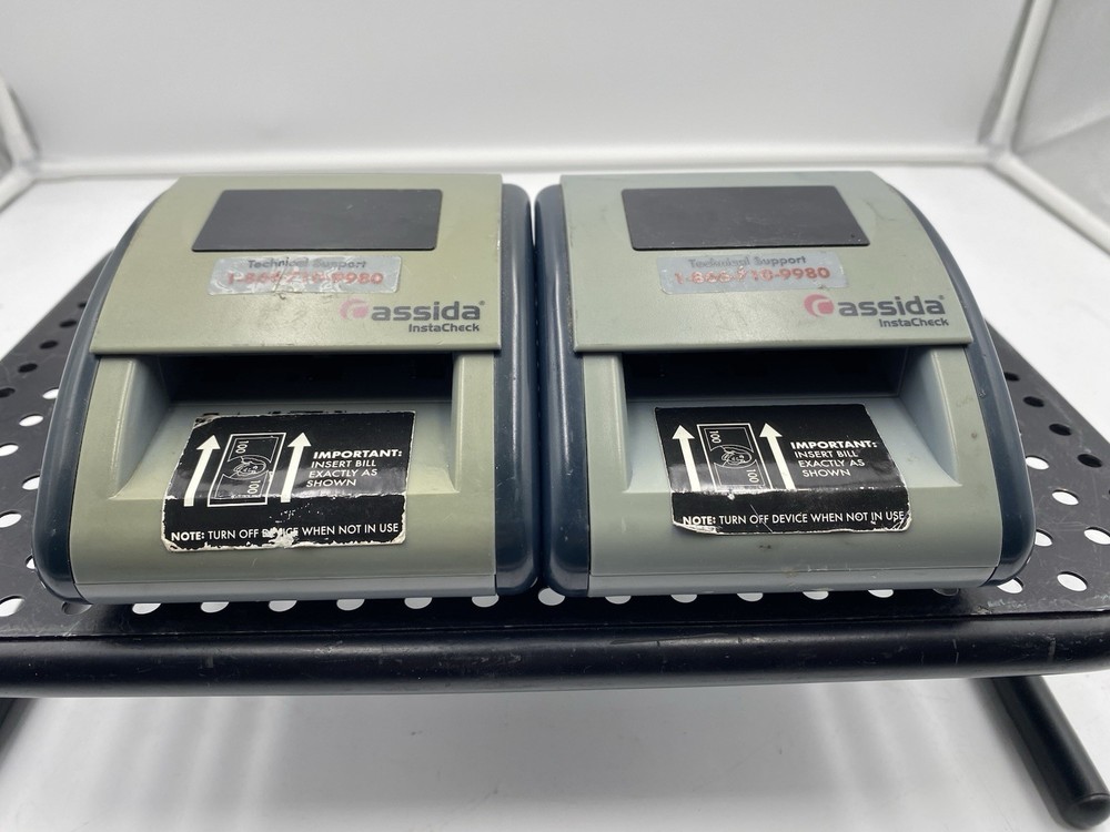 Lot of 2 Cassida InstaCheck Counterfeit Detection Machine