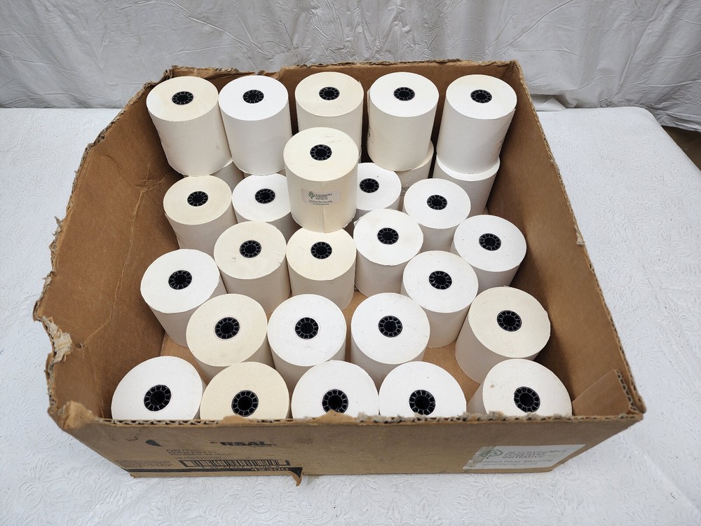Lot of 30 Rolls of Universal Add Rolls 42300 3″ x 165′ POS Cash Register Paper