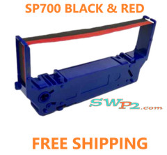72 STAR SP 700 BLACK & RED INK PRINTER RIBBONS W/BLUE CASSETTE ~FREE SHIPPING~