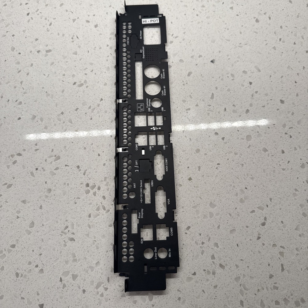 Micros POS Workstation 5A Faceplate Rear I/O Panel Cover Point Of Sale @MB86