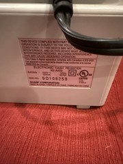 Sharp XE-A102 Cash Register Powers On Keys Included Drawer Doesn’t Open
