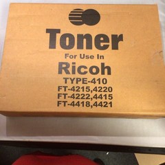 Box Of 4 Ricoh Type 410 Standard Yield Black Toner Cartridges