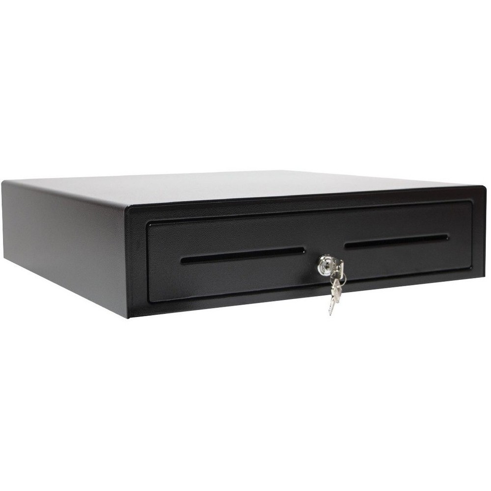 APG, VASARIO SERIES, STANDARD-DUTY CASH DRAWER, MULTIPRO 24V, BLACK, PAINTED FRO