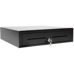 APG, VASARIO SERIES, STANDARD-DUTY CASH DRAWER, MULTIPRO 24V, BLACK, PAINTED FRO