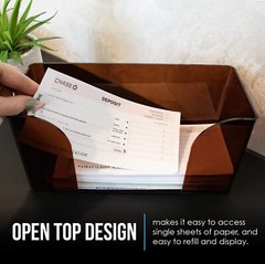 Acrylic Check Tray 2.5mm Thickness Deposit Ticket Cheque Holders Slips