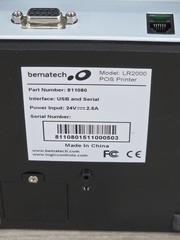 Bematech LR2000 Desktop Thermal Receipt Printer Only