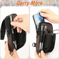 Scanner Holster Universal Barcode Scanner Chest Harness Carrying Case Brown