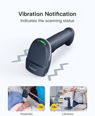2D Wireless QR Barcode Scanner 3 in 1 Reader Screen Scanning Smart Stand BCST-54