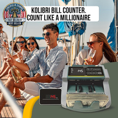 Money Counter Machine I LCD Display I Business Grade I Dollar, Euro I Advanced U