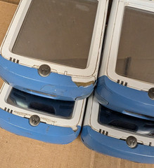 (LOT OF 4) Symbol MC55A0-H70SWQQA9WR Barcode Scanner W/CHARGING DOCK (UNTESTED)