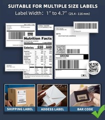 Phomemo Label Printer- 4X6 Bluetooth Thermal Address Label Printer For Small