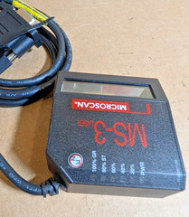 Omron MICROSCAN FIS-0003-0006G MS-3 Laser Barcode Reader, Right Angle (NNB)