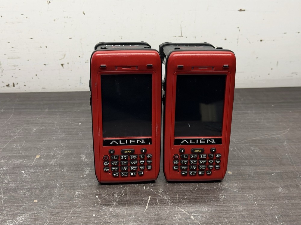 Lot Of 2 Alien ALH-9011 Handheld RFID Reader Mobile Computer – A914