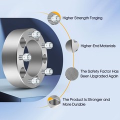 4PCS 2″ 5×5.5 Wheel Spacers 108mm Hub Forged 1/2 Studs for Bronco