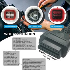 3 Pin 4 Pin 6 Pin OBD2 Adapter Cable for Yamaha Euro5 3Pin 4Pin 6Pin Motorcyc…